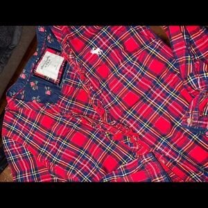 Abercrombie and Fitch red flannel Christmas